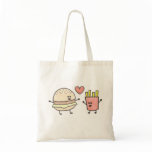 Burger and Fries Tote bags