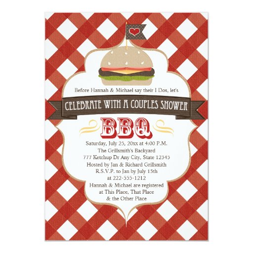 bridal shower barbeque invitations burger bbq couples wedding shower invitations zazzle bridal shower barbeque invitations burger bbq couples wedding shower invitations zazzle