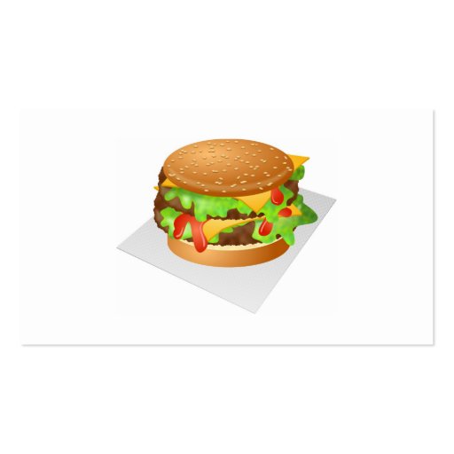 Burger Business Cards (back side)