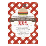 Burger Couples BBQ Baby Shower Invitations