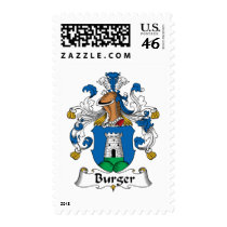 Burger Family Crest postage by coatsofarms Burger Family Crest postage