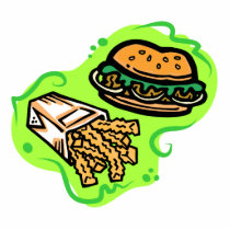 Burger & Fries Photo Cutouts