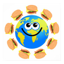 Burger Globe posters by prawny Burger Globe posters