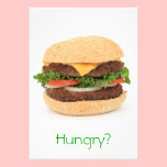 Burger invitation for a meal invitations