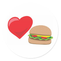 Burger Love!  Customizable: stickers