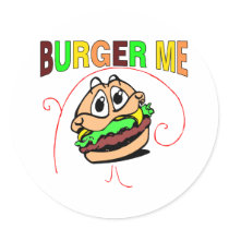 Burger Me stickers