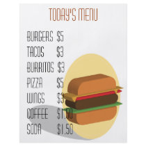 Burger Menu Full Colour Flyer