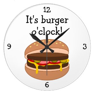 Burger O'Clock fun food graphic