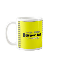 Burger taxi coffee mugs