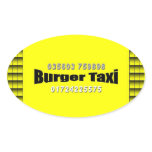 Burger taxi stickers