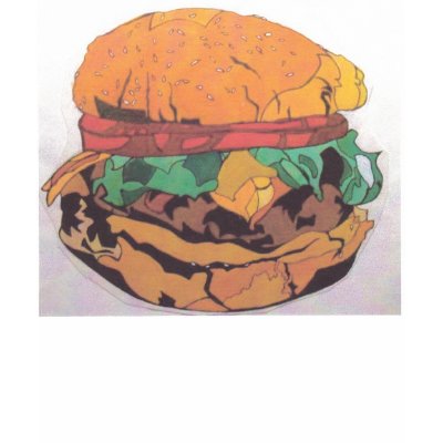 Burger Tshirt by mjaafar