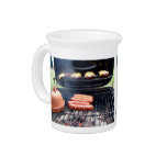 Burgers and hotdogs pitcher