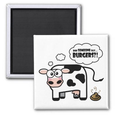 This funny cow magnet would make the perfect accessory for your fridge!