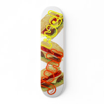 BURGERS GALORE BOARD skateboards by feliciasnash222 BURGERS GALORE BOARD skateboards