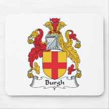 Burgh Family Crest Mouse Mats