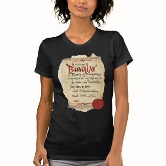 Burglar Contract T Shirt