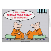 burglar tools deductible cards