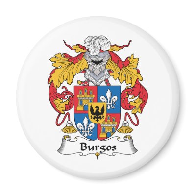 Burgos Family Crest Fridge Magnet by coatsofarms