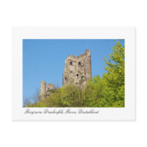 Burgruine Drachenfels, Bonn, Deutschland Postkarte postcards by Rainmountain Burgruine Drachenfels, Bonn, Deutschland Postkarte postcards