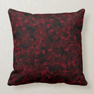 Burgundy And Black Pillows - Decorative & Throw Pillows Zazzle