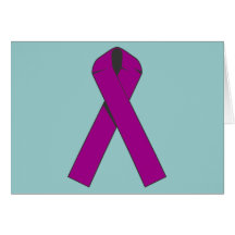 Burgundy Awareness Ribbon Products Greeting Cards