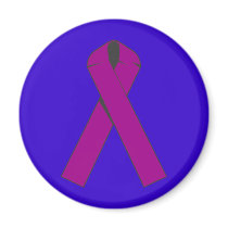 Burgundy Awareness Ribbon Products Magnets