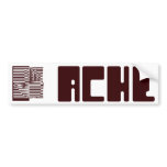 burgundy bumper sticker
