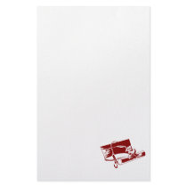 Burgundy Cap & Diploma Customized Stationery