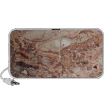 Burgundy Crimson Stoney Pebble Marble finish iPhone Speaker