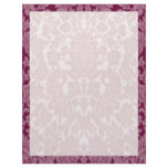 Burgundy Damask Border Customized Letterhead