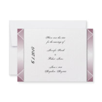 Burgundy Diamond Rounded Corners Save the Date Custom Invite
