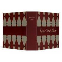 Burgundy Dominoes binders