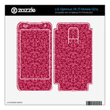 Burgundy Floral Vines LG Optimus 2x Skin