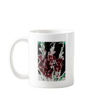 Burgundy Gladiolas Coffee Mug