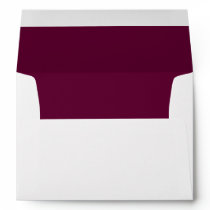 Burgundy Lined Invitation Envelope
