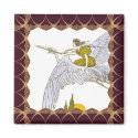 Burgundy Nouveau Frame Template magnets by JaZilla Burgundy Nouveau Frame Template magnets