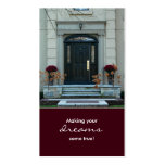Burgundy Real Estate House Business Card