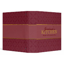Burgundy Recipe Binder