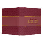 Burgundy Recipe Binder