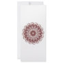 Burgundy (red and blue) rosette #1 design custom rack cards