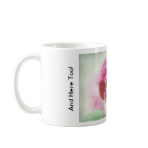 Burgundy Red Pansy Flower Mug mugs