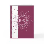 Burgundy Romantic Rosette Wedding Ivitation