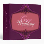 Burgundy Royale Decorative Lace Wedding Album Vinyl Binder