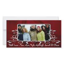 Burgundy Satin Antique Frame Holiday Family Photo photo cards by samack Burgundy Satin Antique Frame Holiday Family Photo photo cards