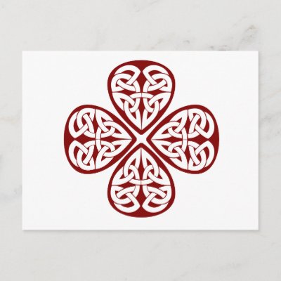 shamrock celtic cross