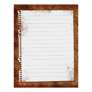 Burgundy Vintage Recipe Binder Inserts (1 sided) Letterhead Template