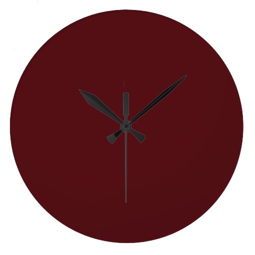 Burgundy Wall Clocks Zazzle