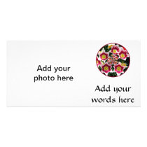 Burgundy & White Tulips w/ "feedback" effect Photo Cards