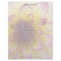 Burgundy, Yellow & White Dahlia Letterhead