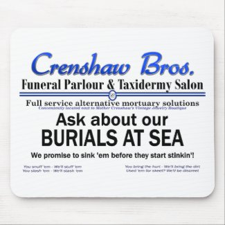 Burial At Sea Mouse Pads
